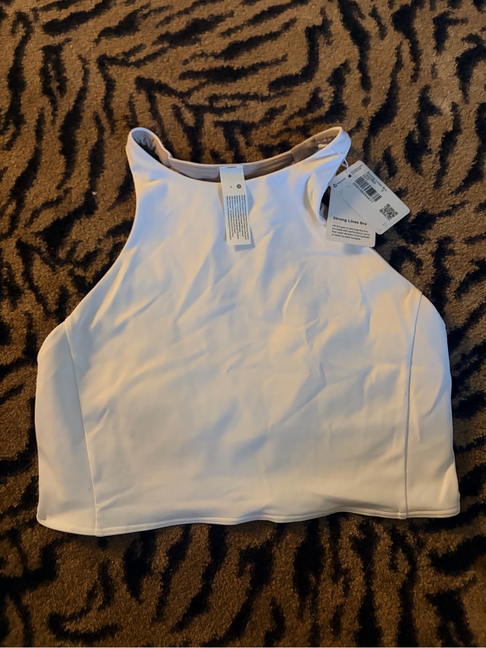 lululemon athletica White High Neck Crop Top